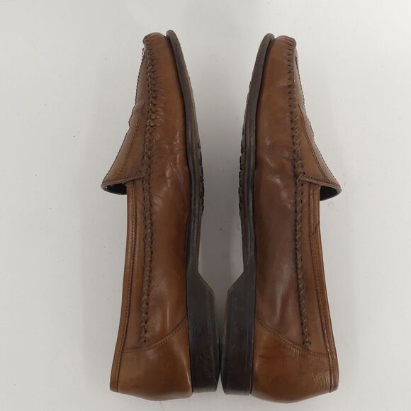 Bragano Brown‎ Leather Loafers Crafted in Italy Men\'s 10M main image 5